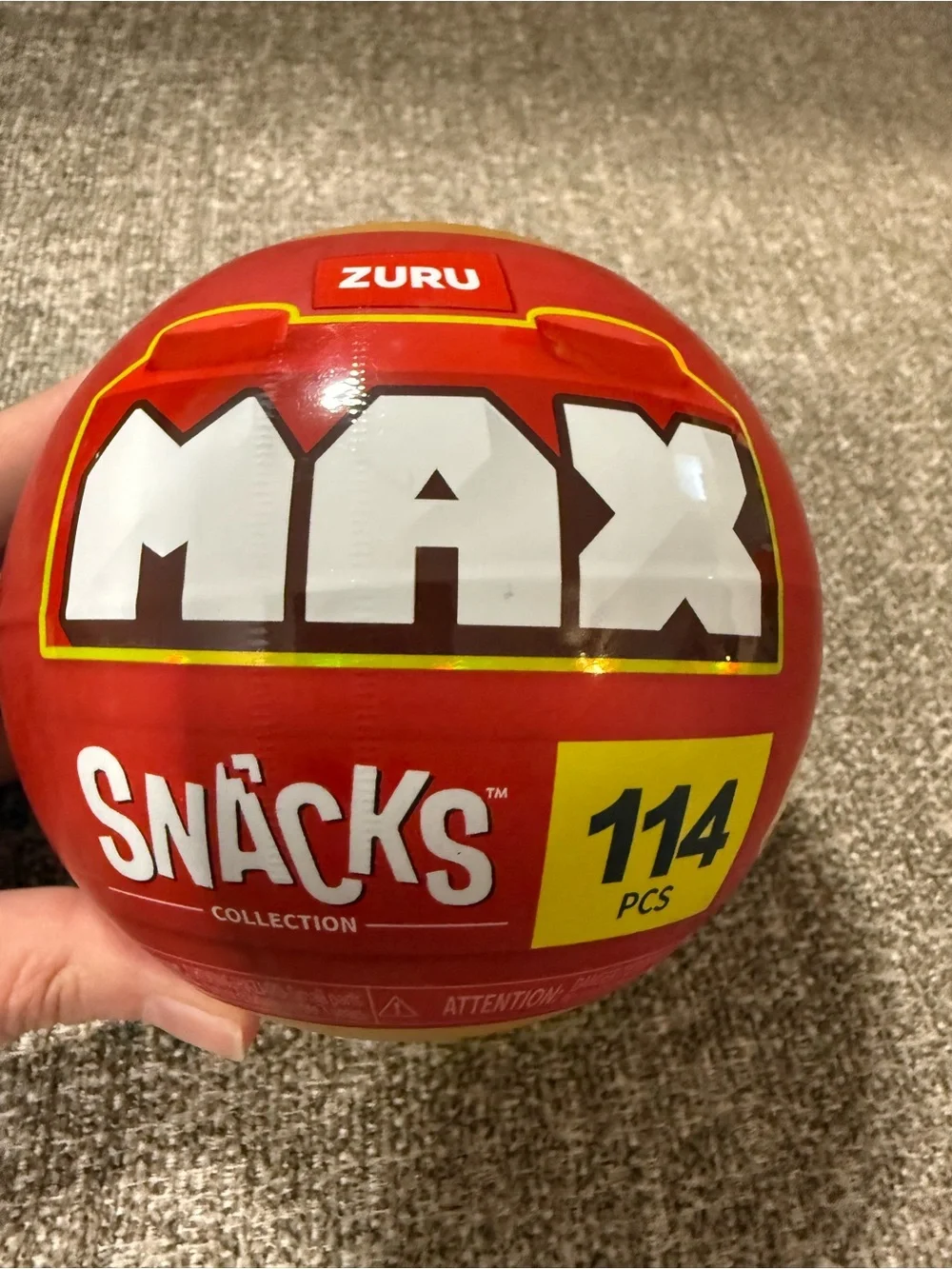 ZURU MAX Snacks Surprise Ball Toy - Pizza- 114 Pieces
